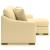 Lango Fabric L-Shaped Sectional Sofa w/Right Hand Chaise Facing & Queen Size Sleeper