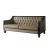 House Beatrice Leather-Aire Tufted Sofa