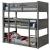 Therese Wood Triple Decker Bunk Bed, Twin Size