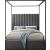 Jax Velvet King Size Canopy Bed