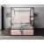 Jax Velvet King Size Canopy Bed