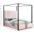 Jax Velvet King Size Canopy Bed