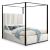 Jax Velvet King Size Canopy Bed