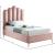 Lily Velvet Twin Size Bed