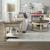 Morgan Creek Square Cocktail Table Set | Antique White | Liberty