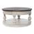 Morgan Creek Round Wood Cocktail Table w/Casters