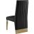 Porsha Faux Leather Dining Chair with Gold Metal Legs