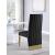 Porsha Faux Leather Dining Chair with Gold Metal Legs