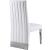 Porsha Faux Leather Dining Chair with Chrome Metal Legs