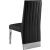 Porsha Faux Leather Dining Chair with Chrome Metal Legs