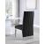 Porsha Faux Leather Dining Chair with Chrome Metal Legs