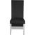 Porsha Faux Leather Dining Chair with Chrome Metal Legs