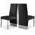 Porsha Faux Leather Dining Chair with Chrome Metal Legs