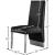 Porsha Faux Leather Dining Chair with Chrome Metal Legs