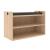 Round Melamine Workstation Desk Bench for 2 Persons w/Storage Cabinets