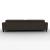 Norma Leather Fixed Adjustable Headrest & Footrest Maxi Sofa