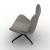 Lazy Fabric/Metal Customizable Upholstered Swivel Lounge Armchair