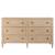 Wood Double Dresser w/6 Drawers