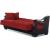 Pittsburgh Fabric/Vinyl Storage Sofabed