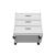 Fortress Textured Metal 31.5-inch Garage Mobile Chest w/3 Full Extension Drawers