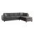 Stonenesse Tufted Fabric Reversible L-Shape Sectional Sofa