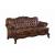 Victoria Leather Upholstered Rolled Arm Sofa