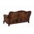 Victoria Leather Upholstered Rolled Arm Sofa