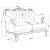 Victoria Leather Upholstered Tufted Back Loveseat