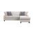 McLoughlin Fabric/Wood L-Shape Sectional Sofa