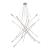Belief Chromed Steel Ceiling Lamp