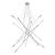 Belief Chromed Steel Ceiling Lamp