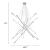 Belief Chromed Steel Ceiling Lamp