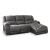 Nantahala 3-Piece Faux Leather Reclining Sectional Sofa w/Chaise