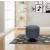 5035 Round Swivel Vintage Upholstered PU Ottoman