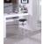 Venus Faux Leather Adjustable Stool with Thick Acrylic & Chrome Base