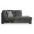 Lonoke Fabric L-Shaped 2-Piece Sectional Sofa w/Left Chaise