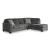 Lonoke Fabric L-Shaped 2-Piece Sectional Sofa w/Right Chaise