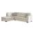 Lonoke Fabric L-Shaped 2-Piece Sectional Sofa w/Left Chaise