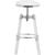 Venus Faux Leather Adjustable Stool with Thick Acrylic & Chrome Base