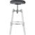 Venus Faux Leather Adjustable Stool with Thick Acrylic & Chrome Base
