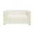 Chaviano Tufted Leatherette Loveseat