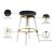 Venus Faux Leather Adjustable Stool with Thick Acrylic