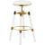Venus Faux Leather Adjustable Stool with Thick Acrylic