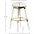 Venus Faux Leather Adjustable Stool with Thick Acrylic
