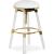 Venus Faux Leather Adjustable Stool with Thick Acrylic
