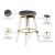 Venus Faux Leather Adjustable Stool with Thick Acrylic