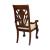 Norwich Leg Classic Fabric/Wood Dining Arm Chair