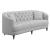 Avonlea Sloped Arm Tufted Fabric Velvet Sofa