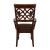 Creswell Leg Classic Vinyl/Wood Dining Arm Chair