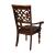 Creswell Leg Classic Vinyl/Wood Dining Arm Chair